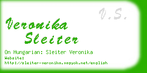 veronika sleiter business card